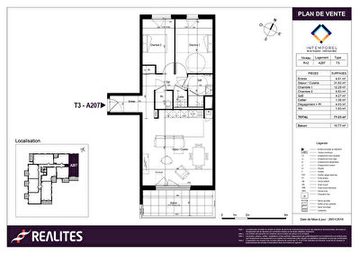 Appartement 3 Pièces – 3 rue de la Balue SAINT-MALO